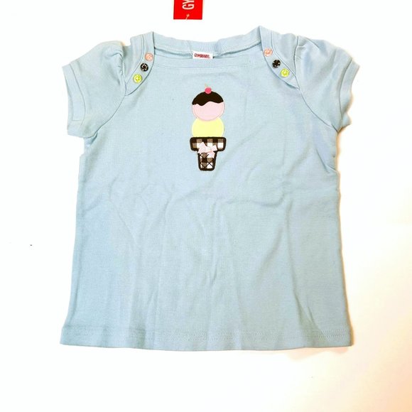 NWT Gymboree Girl Multi Dot Capri Pant & Ice Cream Cone Tee Size 4 - Picture 5 of 7